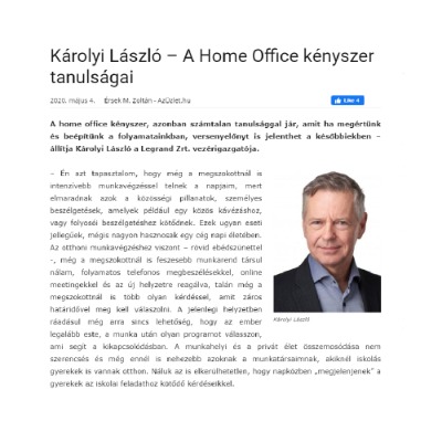 A home office kényszer, de versenyelőnyt is jelenthet