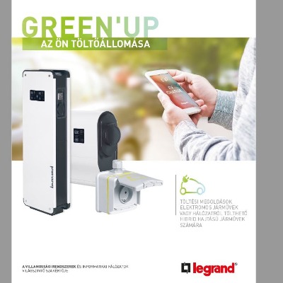 Green'UP járműtöltő - Lakossági / Publikus autótöltő